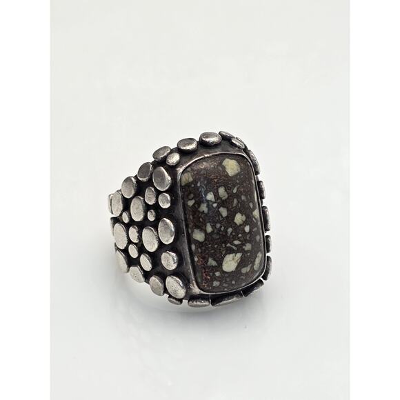 ECHO OF THE DREAMER STERLING SILVER 925 TURQUOISE RING SIZE 6.5 - Picture 8 of 15